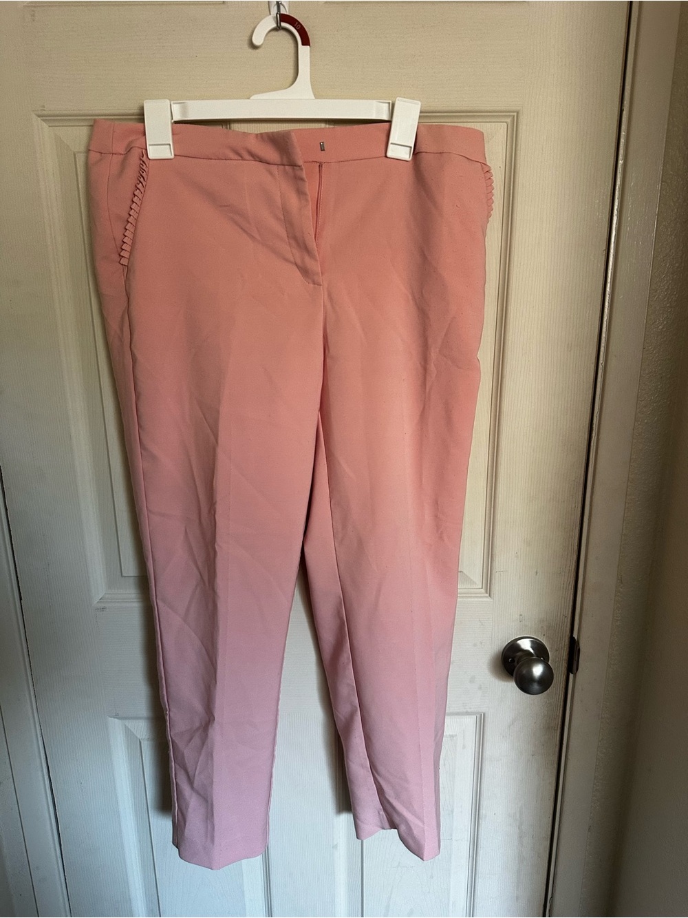 Zac and Rachel Women's Pink Slim Ankle Pants